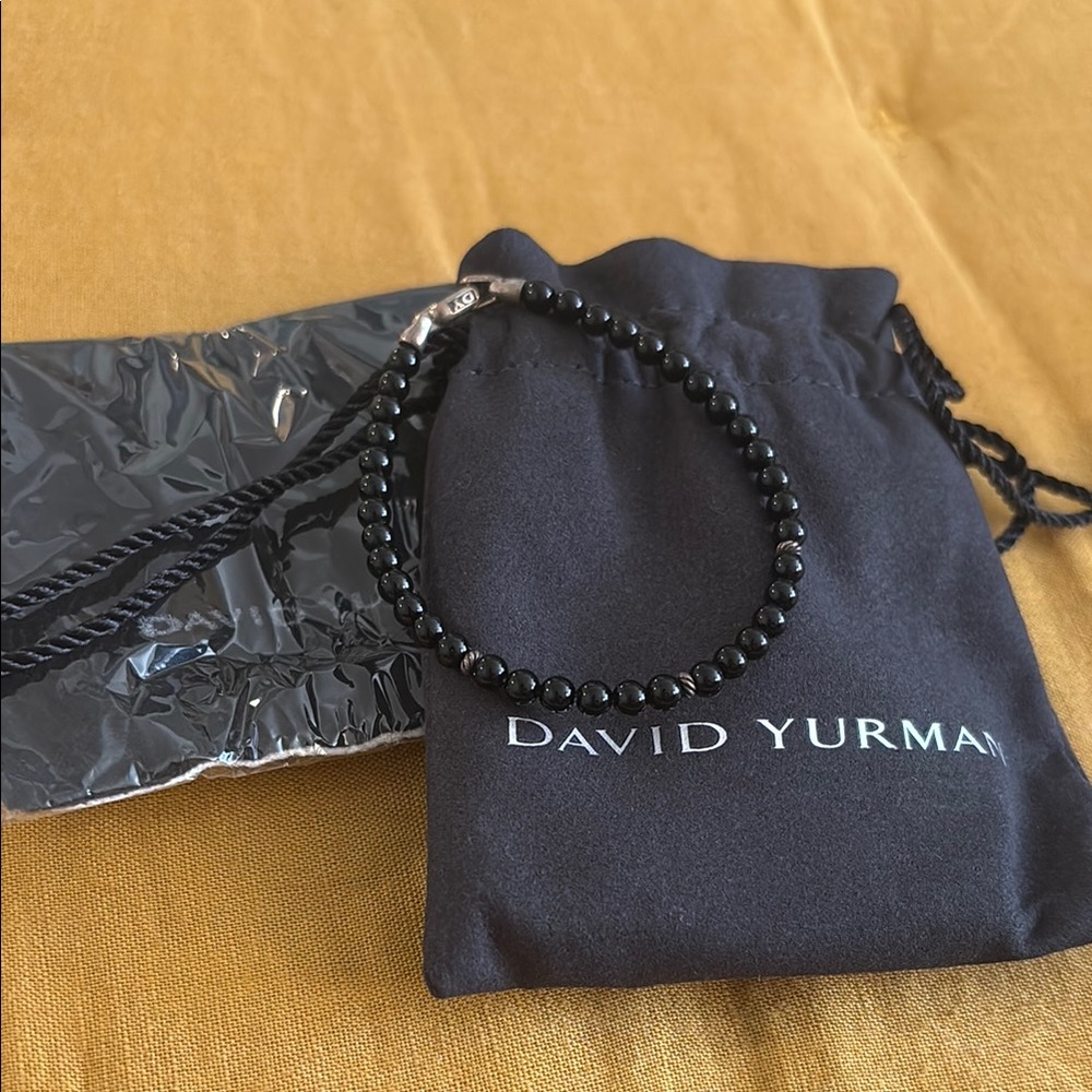 David Yurman Black Beaded Bracelet